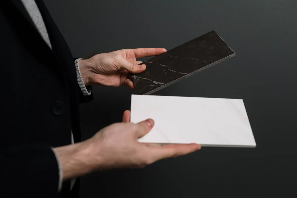 Fliesenmuster in Marmor- und Steinoptik zur Auswahl